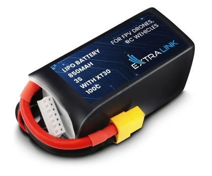 Akcesorium do dronów ExtraLink LiPo 3S 850mAh XT30 100C Bateria do dronów FPV